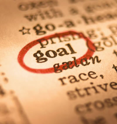 dictionary entry: goals